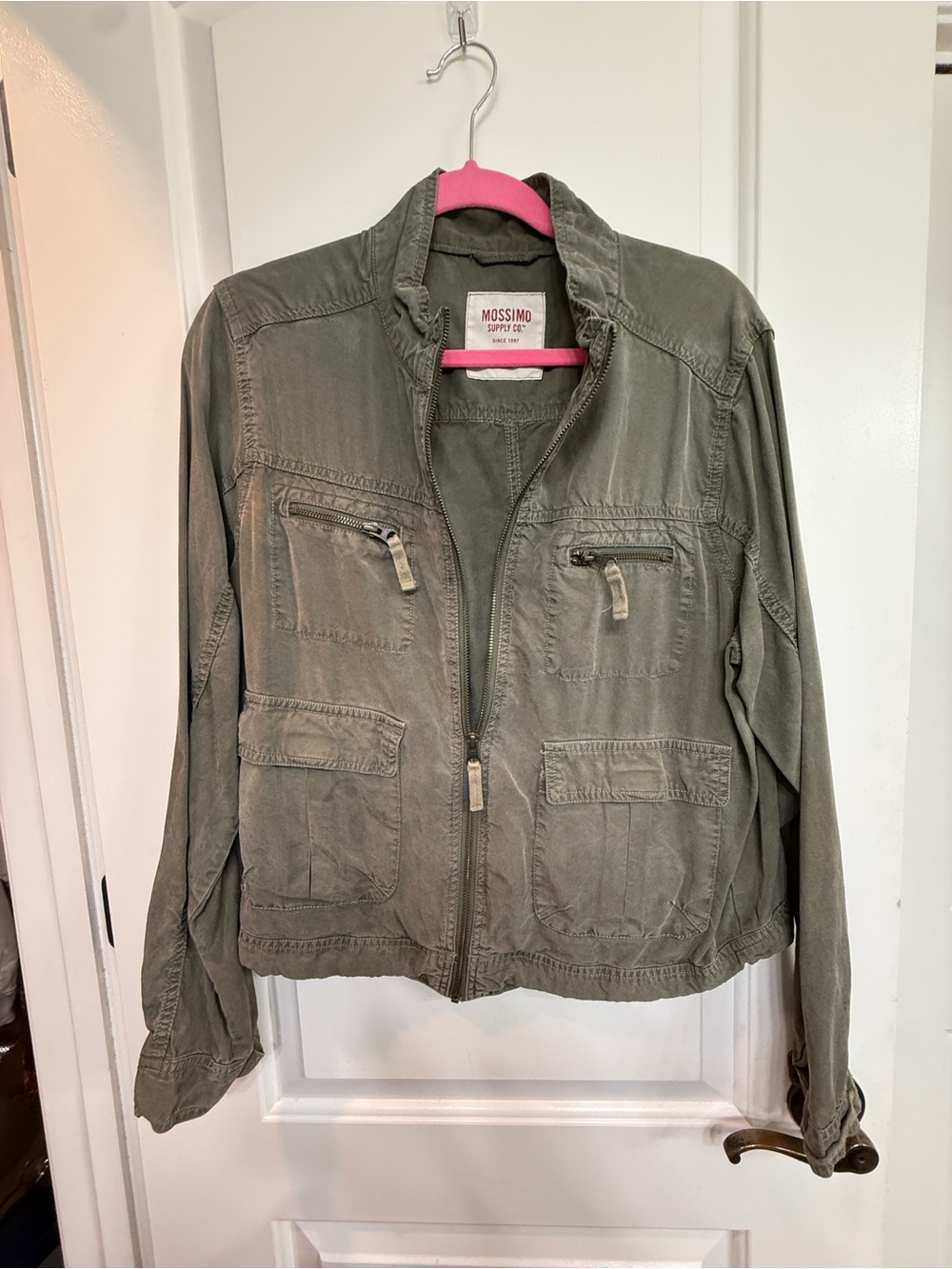 Mossimo Supply Co. women's olive green utility jacket